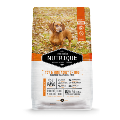 Nutrique Perro Toy & mini adult 7+ dog