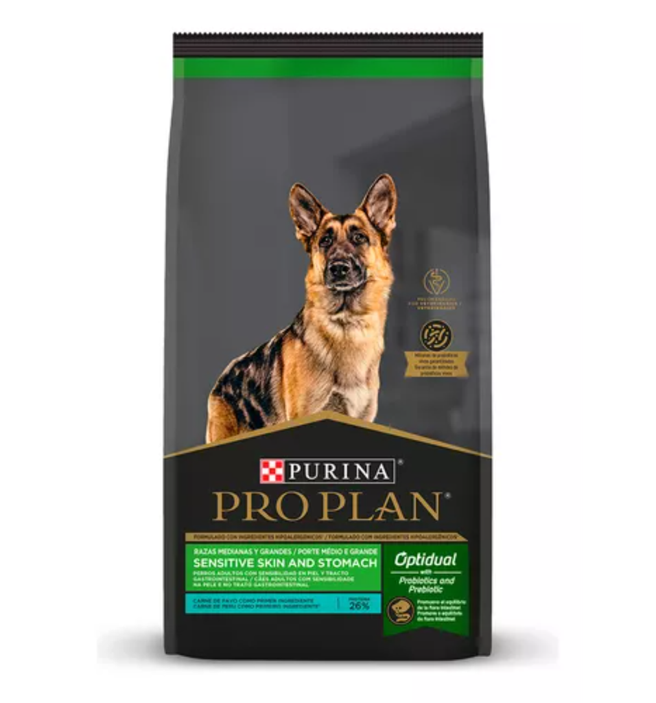 Pro Plan Perro OptiDual Sensitive Skin and Stomach Adult Razas Medianas y Grandes