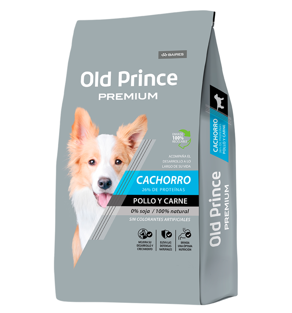 Old Prince Perro Cachorros Premium Pollo y Carne