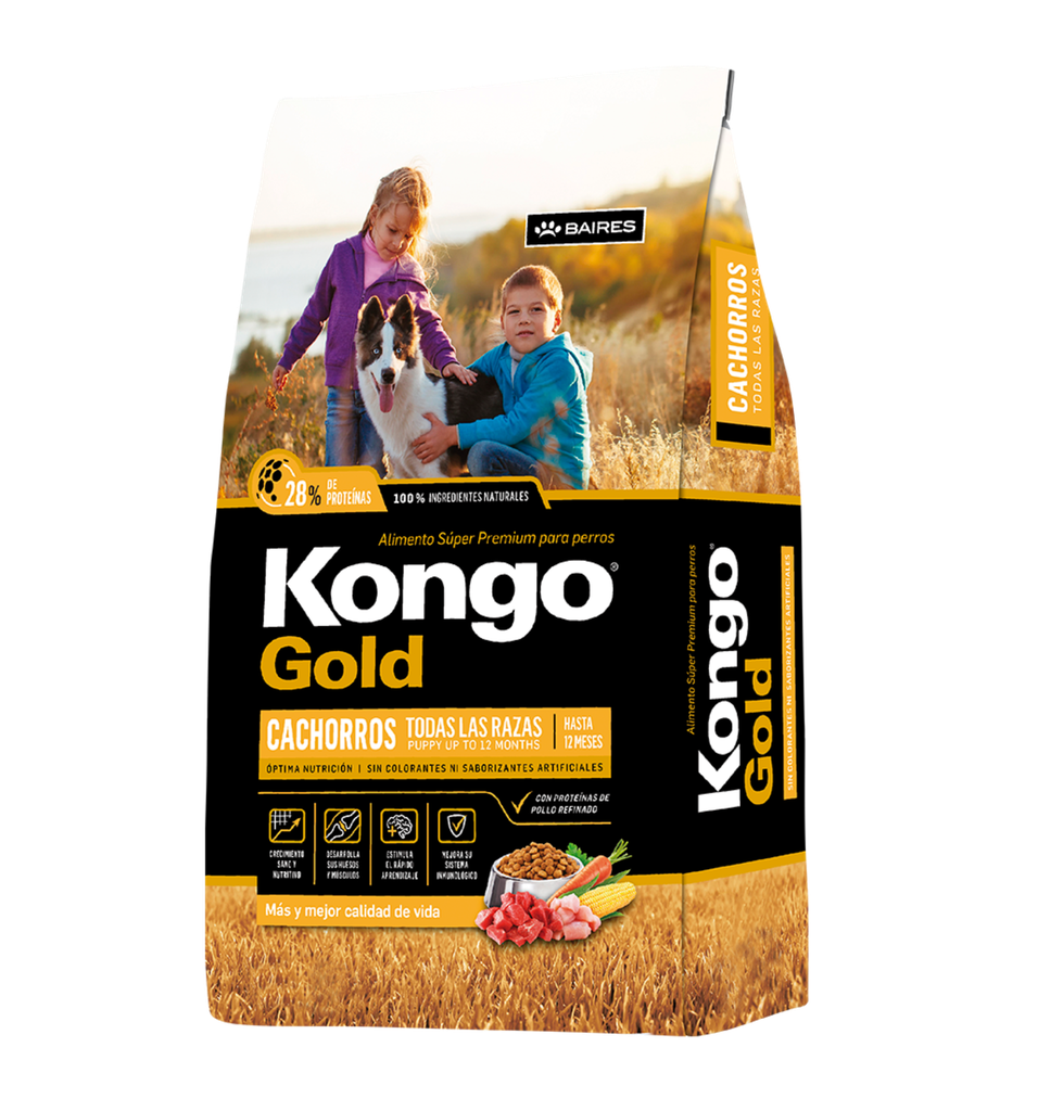 Kongo Perro Gold Cachorros Todas Las Razas 21 Kg