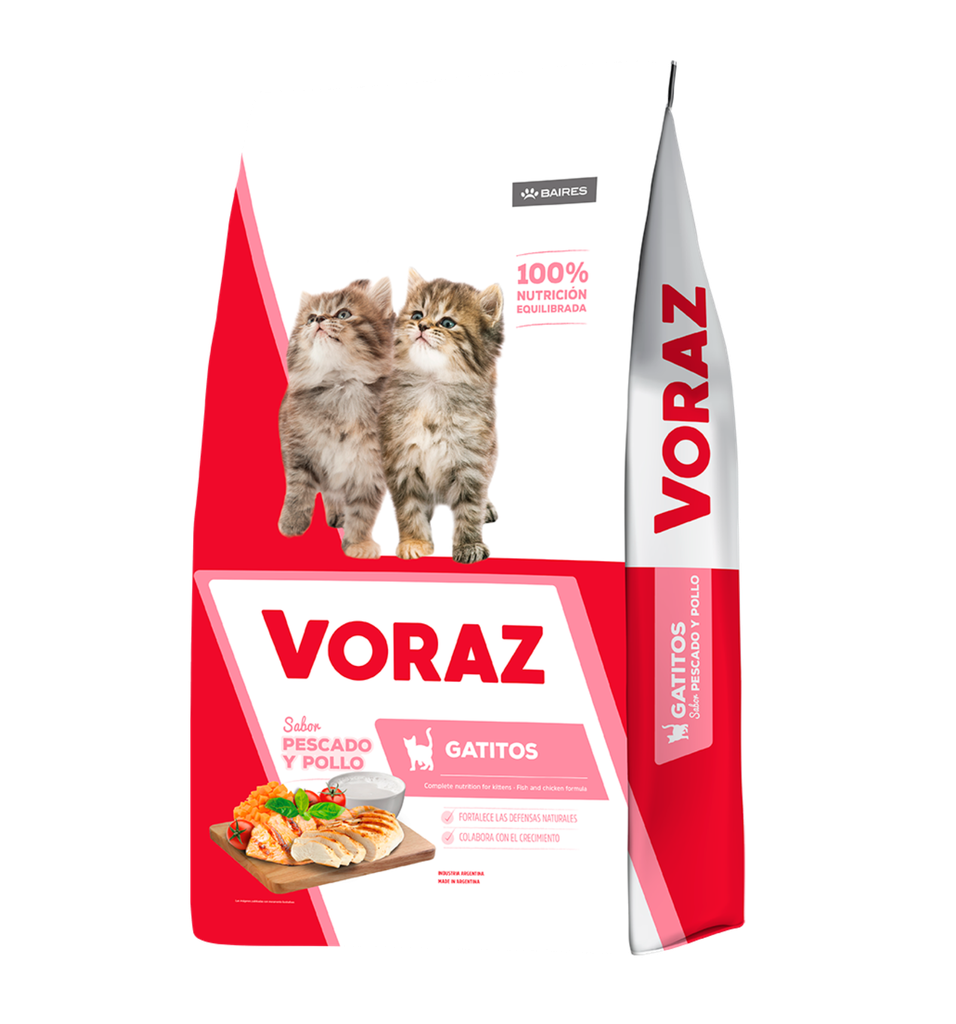 Voraz Gato Gatitos 15 Kg