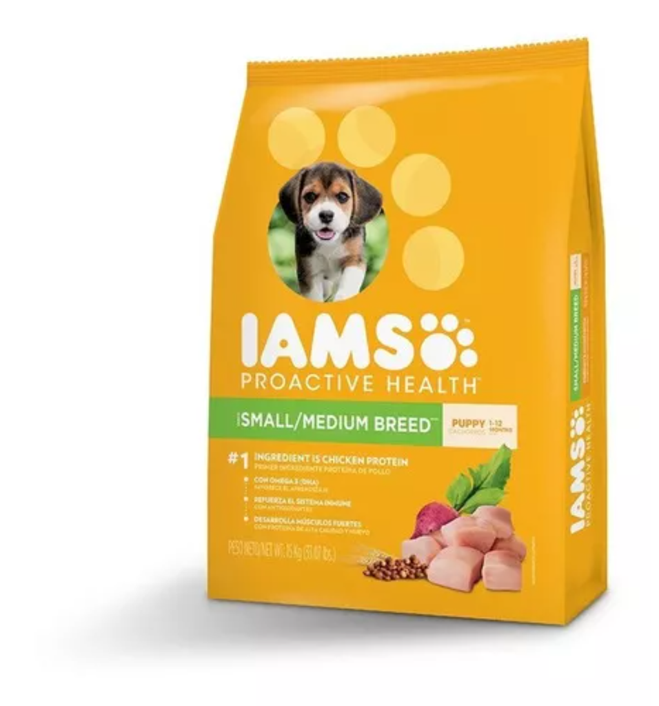 IAMS Perro Proactive Healt - Puppy small y medium breed 15 Kg