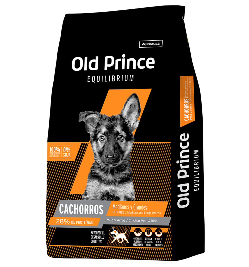 Old Prince Perro Cachorros Equilibrium Medianos y Grandes