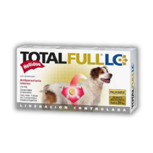 Comprimido Antiparasitario Total Full LC hasta Holliday 20 Kg