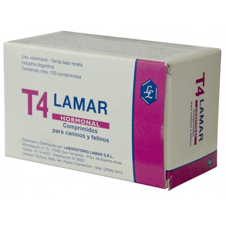 T4 Hormonal LAMAR 100 Compr