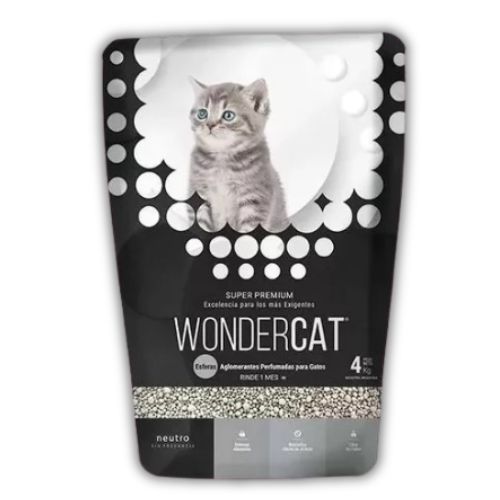 Piedras Esferas de Bentonita Wondercat Neutral 4 Kg