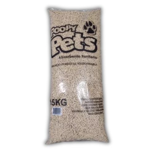 Pellet de Madera Poopy Pets 15 Kg (piedras)