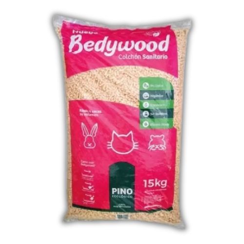 Pellet de Madera Bedywood 15 Kg (piedras)