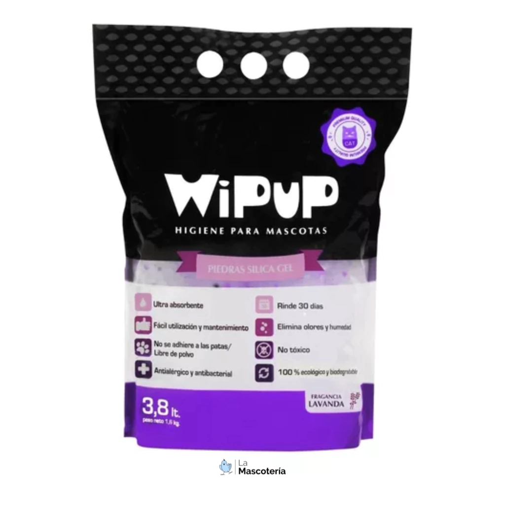 Piedras Silicas Wipup Lavanda 3.8 L