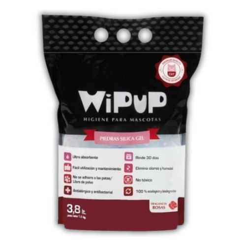 Piedras Silicas Wipup Rosas 3.8 L