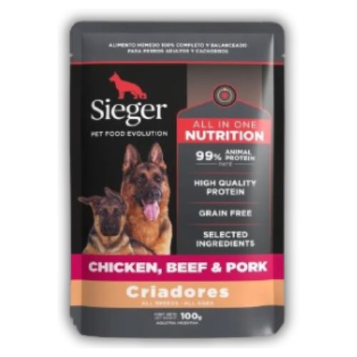 Sieger Pouch Criadores Perro  100 g