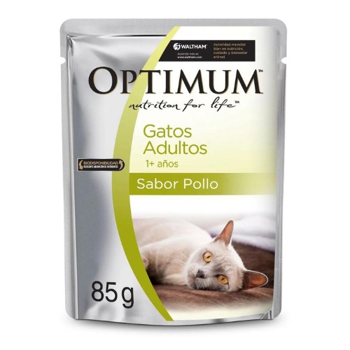 Optimum Pouch Gato Adulto Pollo 85 g