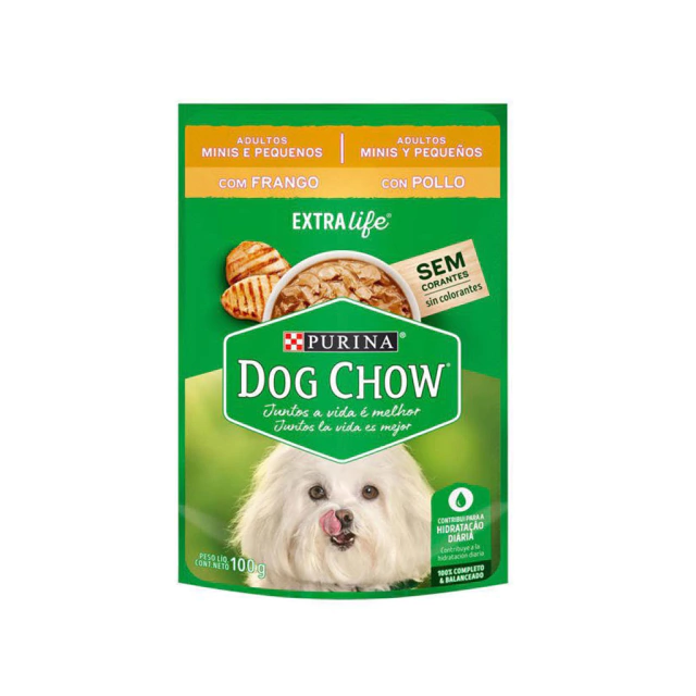 Dog Chow Pouch Adulto Pequeño Pollo 100 g 