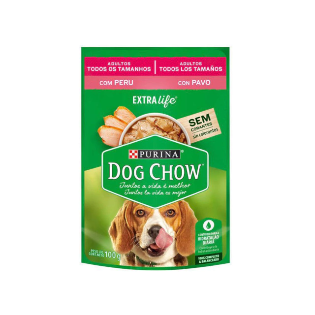 Dog Chow Pouch Adulto Pavo 100 g