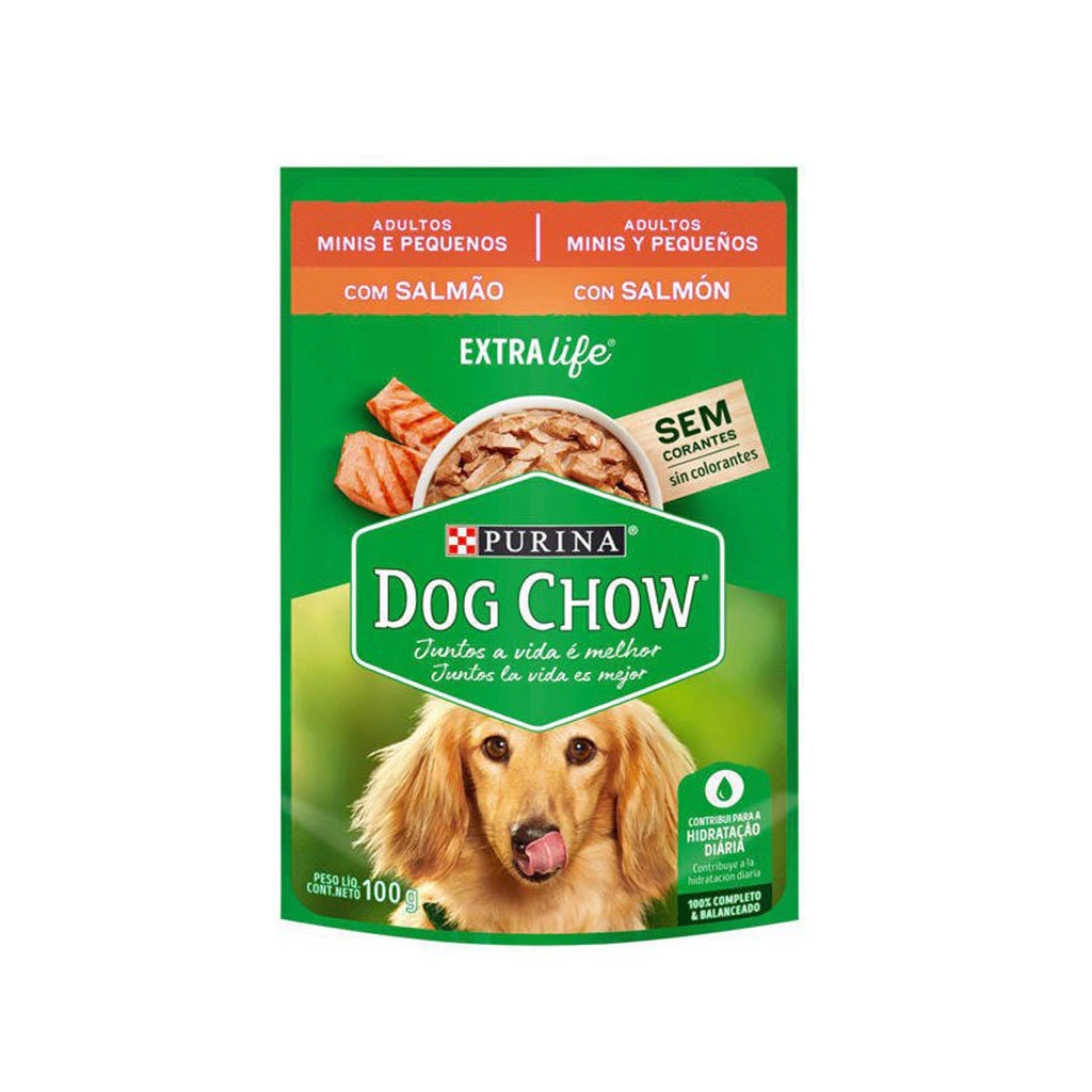 Dog Chow Pouch Adulto Pequeño Salmon 100 g