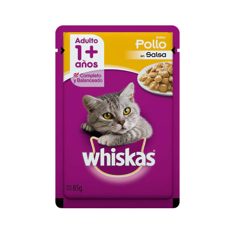 Whiskas Pouch Adulto Pollo en Salsa 85 g