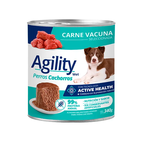 Agility Lata Perro Cachorro 340 g