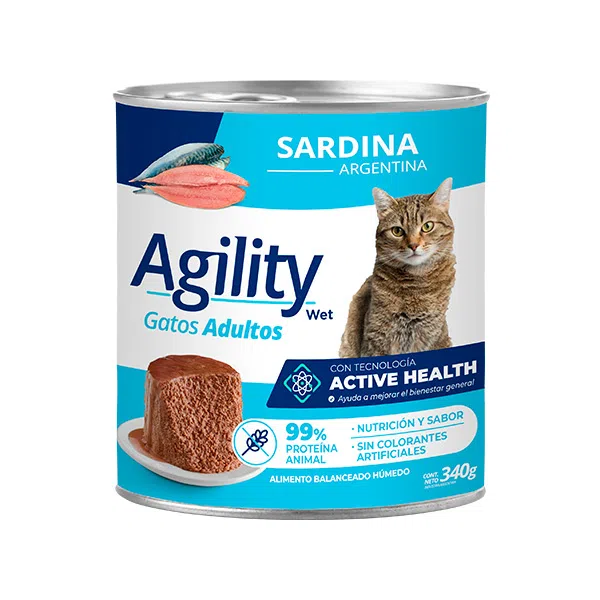 Agility Lata Gato Adulto Sardina 340 g