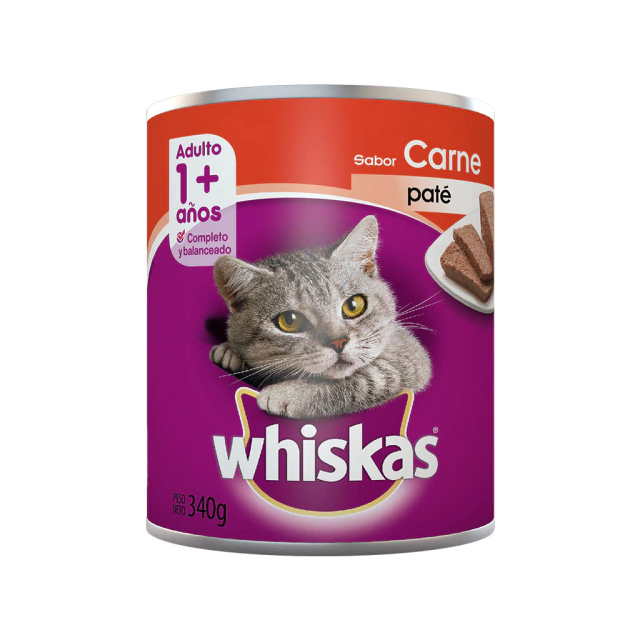 Whiskas Lata Adulto Carne 340 g