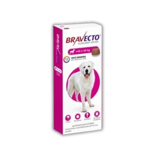 Comprimido Masticable Bravecto Perro de 40 a 56 Kg (pipeta)