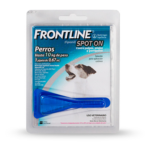 Pipeta Frontline Spot On Perro de 2 a 10 Kg