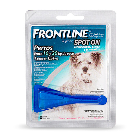 Pipeta Frontline Spot On Perro de 10 a 20 Kg