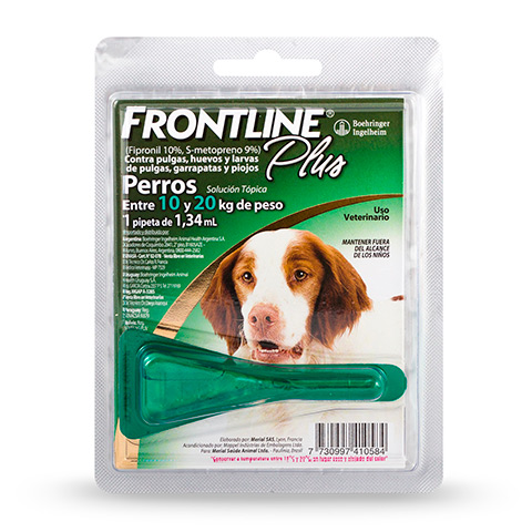 Pipeta Frontline Plus Perro de 10 a 20 Kg