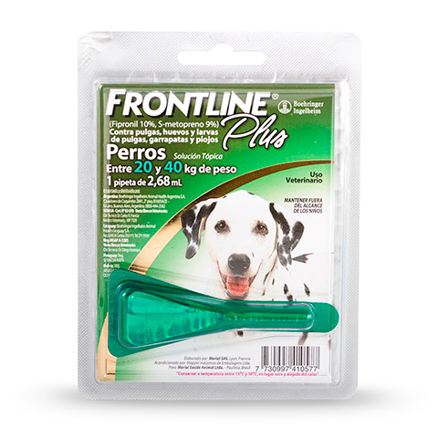 Pipeta Frontline Plus Perro de 20 a 40 Kg