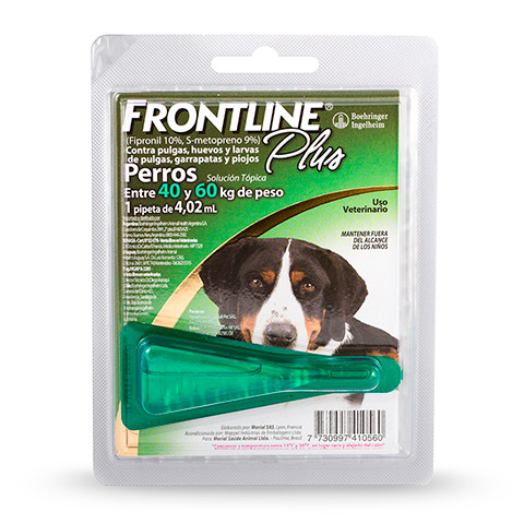 Pipeta Frontline Plus Perro de 40 a 60 Kg