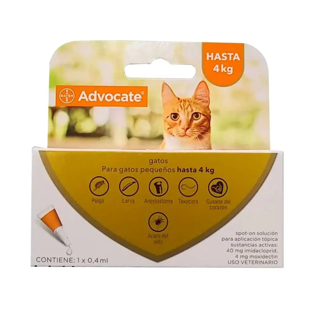 Pipeta Advocate Gato de 0 a 4 Kg