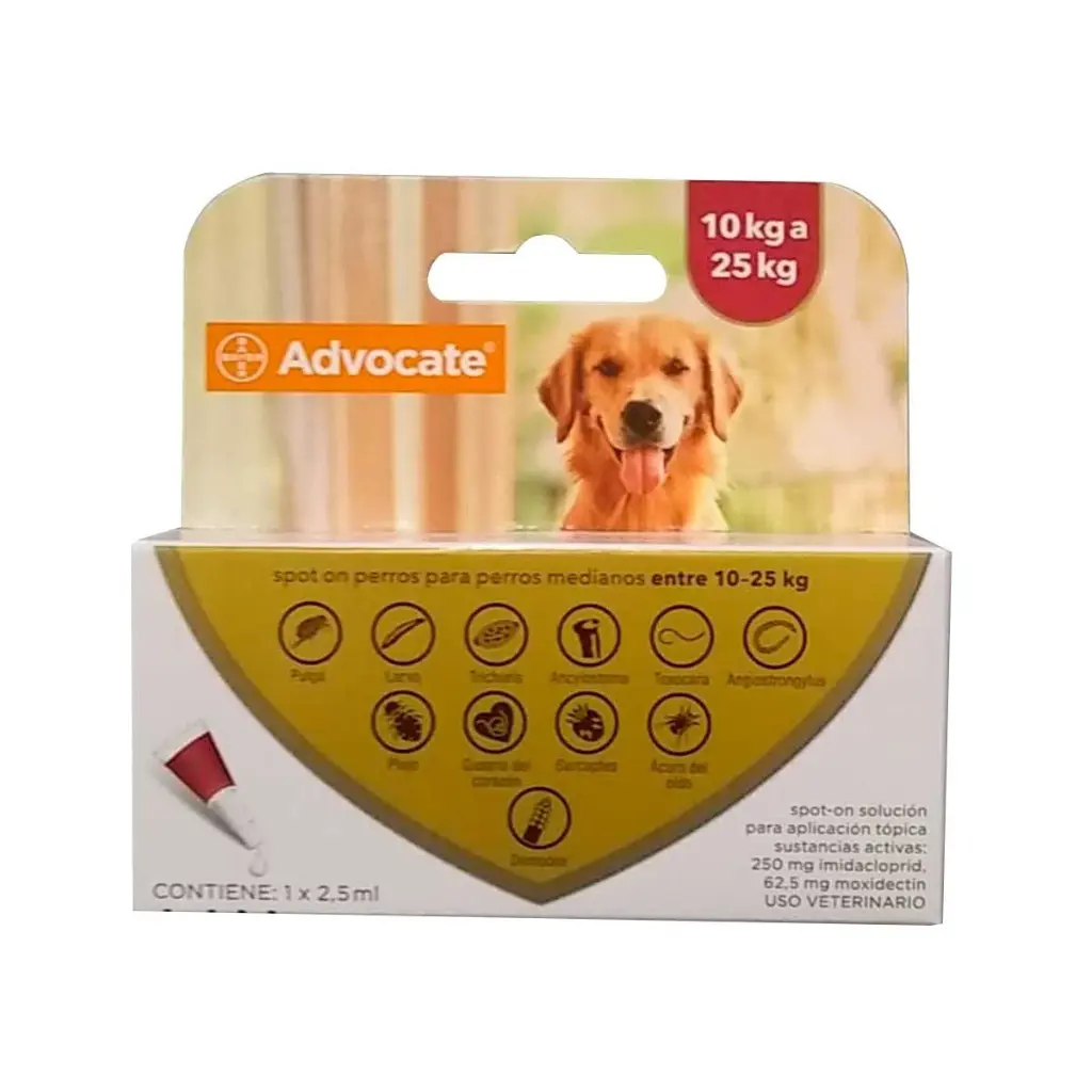 Pipeta Advocate Perro de 10 a 25 Kg