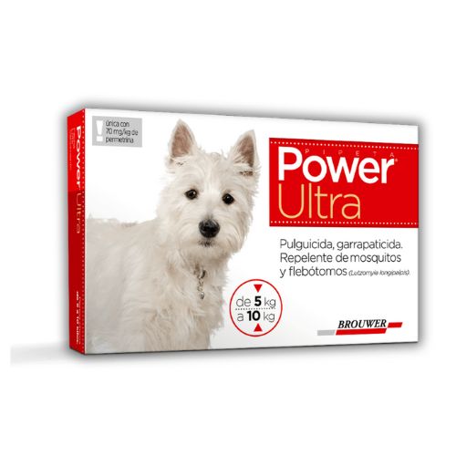 Pipeta Power Ultra Perro de 5 a 10 Kg