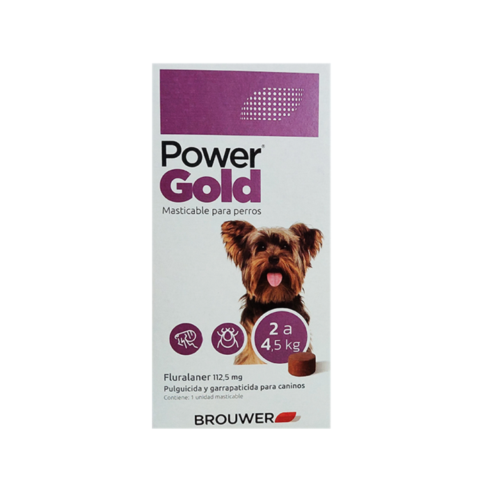 Bocadito Masticable Power Gold Perro de 2 a 4,5 Kg (pipeta)