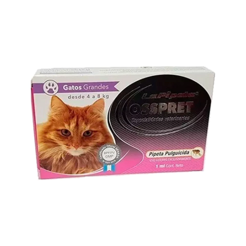 Pipeta Osspret Gato de 4 a 8 Kg