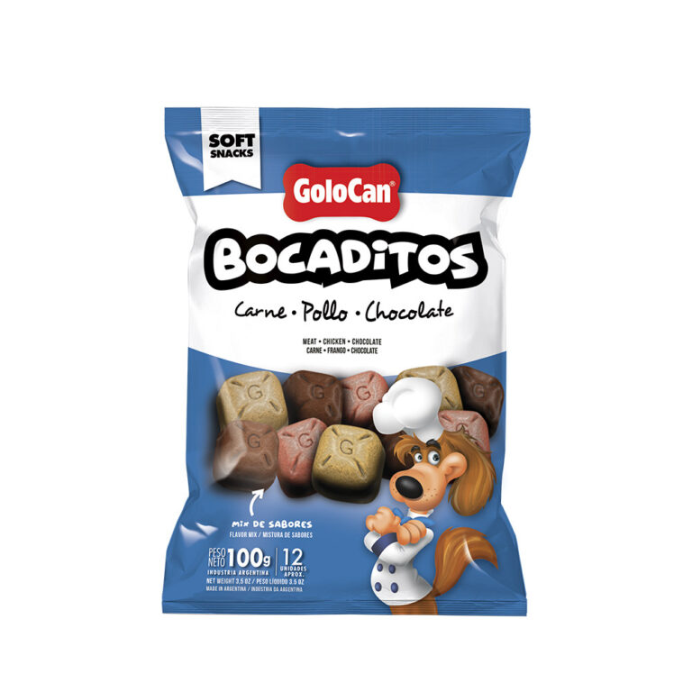 Bocadito Carne Pollo y Chocolate Golocan 100 g