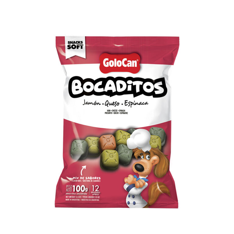 Bocaditos Jamón Queso y Espinaca Golocan 100 g