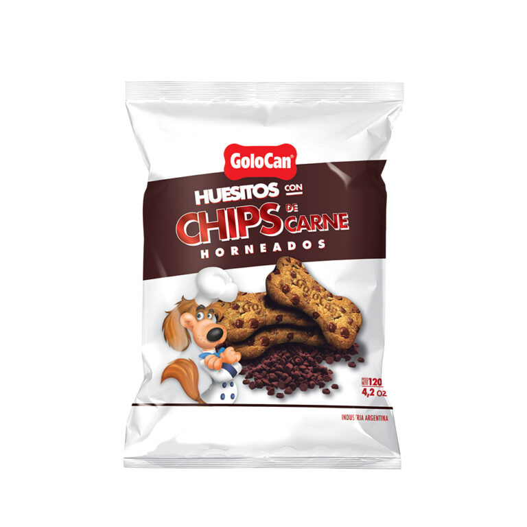 Huesitos con Chip de Carne Golocan 120 g