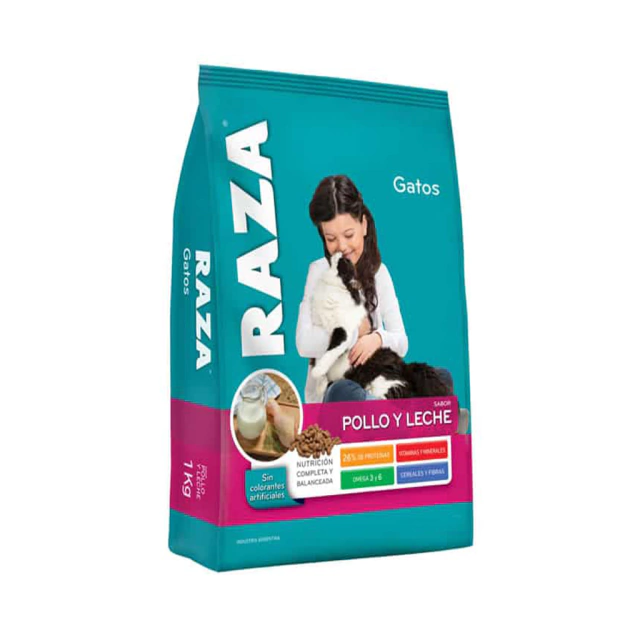 Raza Gato Adulto Pollo y Leche 10 Kg