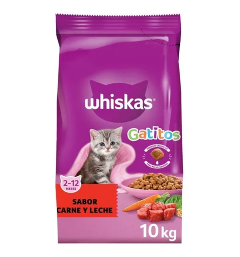 Whiskas Gato Gatitos sabor Carne y Leche