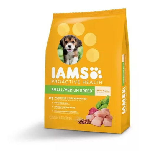 [7672] IAMS Perro Proactive Healt - Puppy small y medium breed 15 Kg