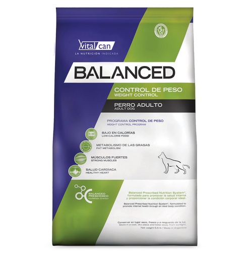 Balanced Perro Adult weight control