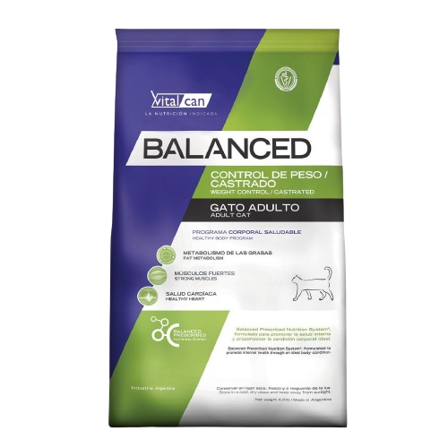 Balanced Gato Adult weight control castrated