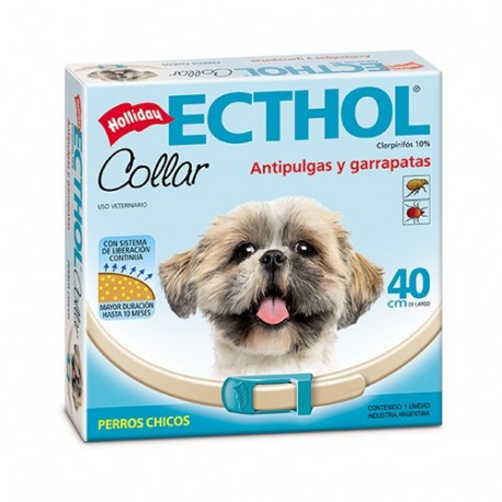 [7785] Collar Anti Pulga Perro Chico Holliday