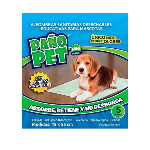 [7890] Paño Pet Mini 45x55 5 u