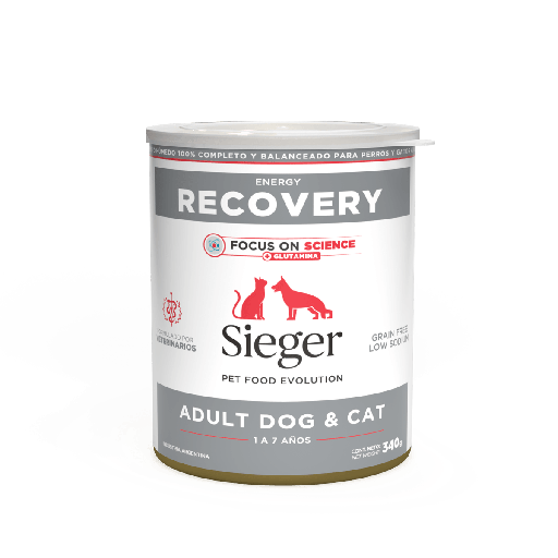 [8059] Sieger Lata Recovery Perros y Gatos Adultos 340 g 