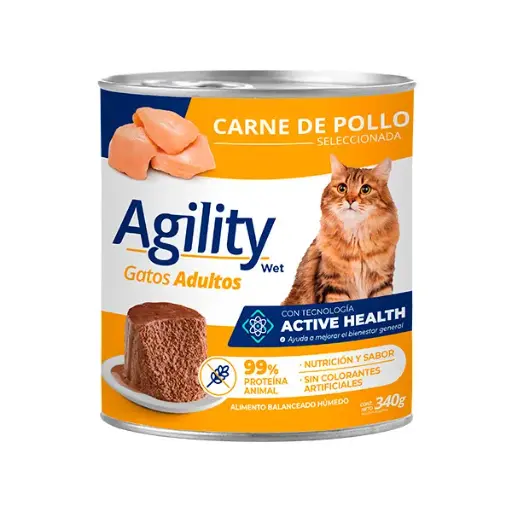 [8076] Agility Lata Gato Adulto Pollo 340 g