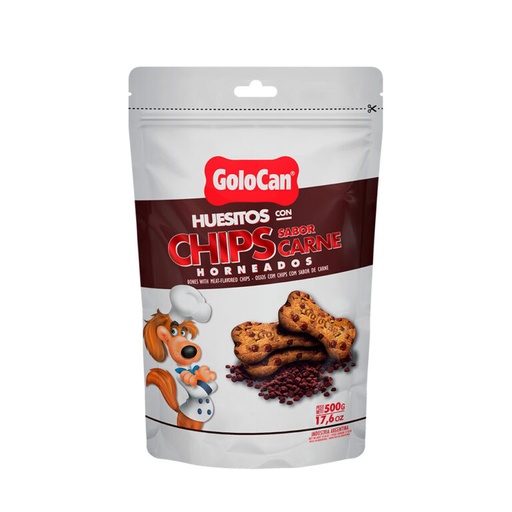 [8245] Huesitos con Chip de Carne Golocan 500 g