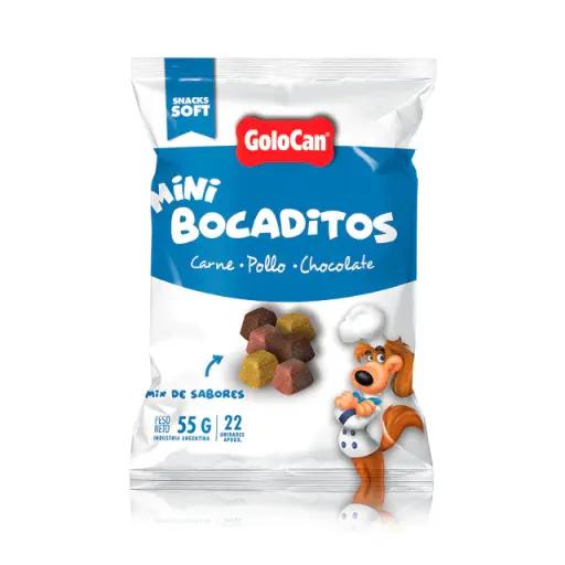 [8246] Mini Bocaditos Carne Pollo y Chocolate 55 g