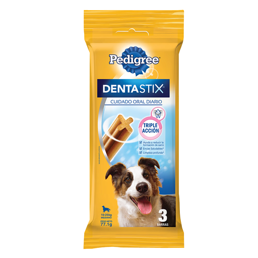 [8285] Pedigree DENTASTIX Razas medianas Pack x 3u